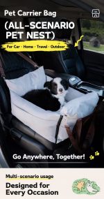 Pet Car Seat for Small Dogs, Dog Car Seat for 2 Small Dogs, Dog Car Seat Covers Waterproof, Dog Car Seat Protector, Dog Bed for Car Front & Back Seat, Dog Car Travel Bag, Dog Car Seat Liner, Car Seat Protector for Dogs - 图片 7