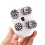 RESTWELL Handheld Electric Massager - White & Dark Green, Rechargeable Scalp & Pet Massager - 图片 6