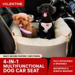 Pet Car Seat for Small Dogs, Dog Car Seat for 2 Small Dogs, Dog Car Seat Covers Waterproof, Dog Car Seat Protector, Dog Bed for Car Front & Back Seat, Dog Car Travel Bag, Dog Car Seat Liner, Car Seat Protector for Dogs - 图片 12