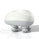 RESTWELL Handheld Electric Massager - White & Dark Green, Rechargeable Scalp & Pet Massager